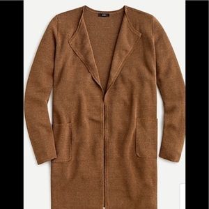 Jcrew Juliette collarless sweater blazer. NWT